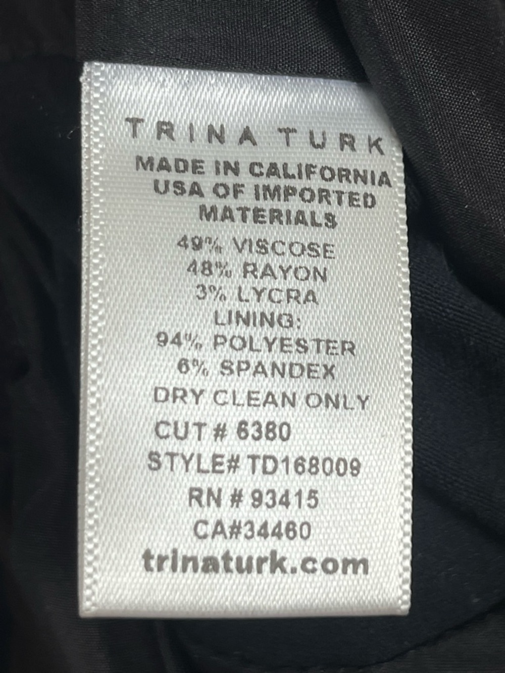 Trina Turk floral print shirt sleeve shift dress, XL (see measurements). - Picture 9 of 9